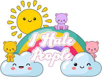 Funny Cute I Hate People  Doddie Hoodie