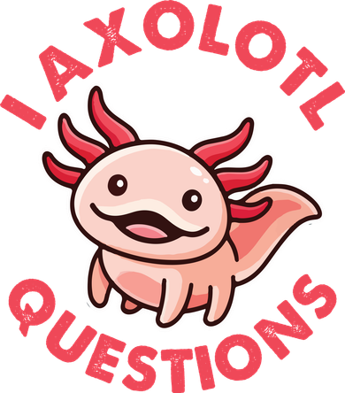 Funny Cute I Axolotl Questions Doddie Hoodie