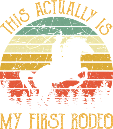 Funny Country Life Howdy This Actually Is My First Rodeo Kids Hoodie