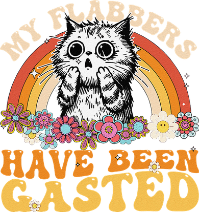 Funny Cat Meme My Flabbers Have Been Gasted Button