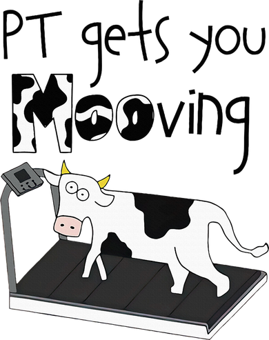Funny Cow Physical Therapist Pt Therapy Pt Gets You Mooving Women's T-Shirt