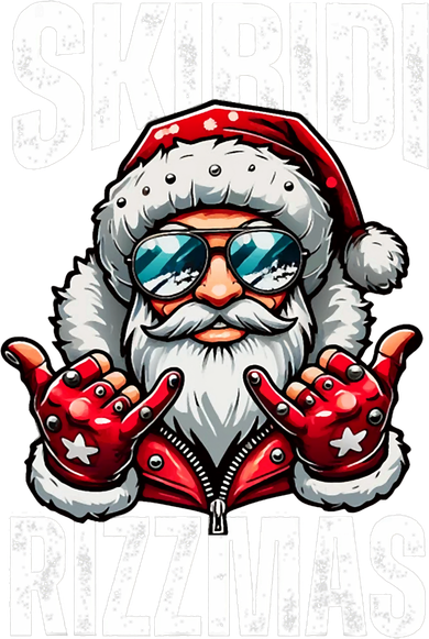 Funny Christmas Rizz Santa Ski Bi Di Rizzmas Toddler Hoodie
