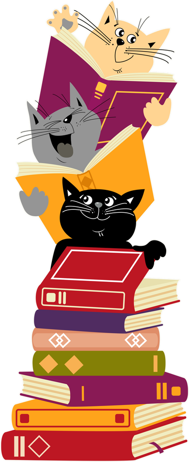 Funny Cats Reading Books Reading Book Lover Tote Bag