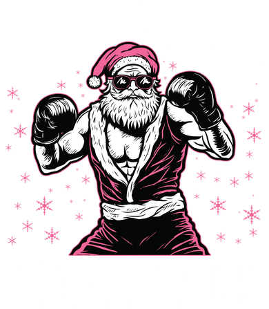 Funny Christmas Seasons Beatings Mma Boxing Santa Claus Women's Tank Top