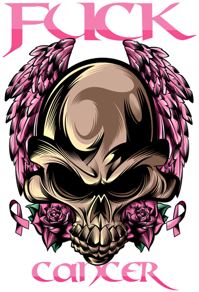 Fuck Cancer Skull And Roses Cancer Survivor Gift Women's Hoodie