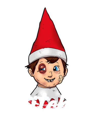 Funny Christmas Snitches Get Stitches Coaster