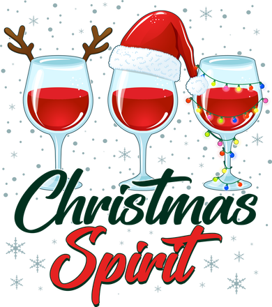Funny Christmas Spirit Wine Lover Kids Hoodie