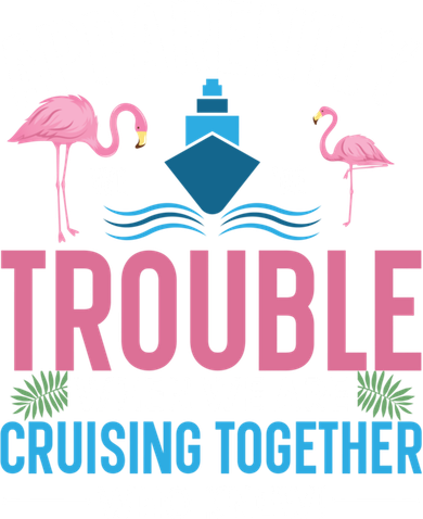 Funny Cruise Tee Besties Cruising Trouble Together Meaningful Gift Kids Sweatshirt