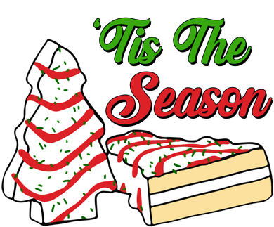 Funny Christmas Tis The Season Tree Cakes Coaster