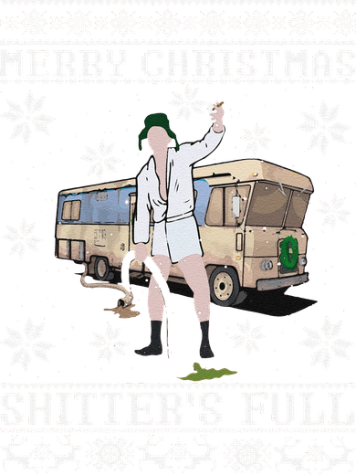Funny Christmas Vacation Merry Christmas Shitters Full Christmas Ugly Tank Top