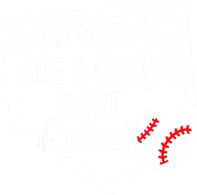 Funny Diamonds Are A Girls Best Friend Baseball Softball Mom Golf Towel