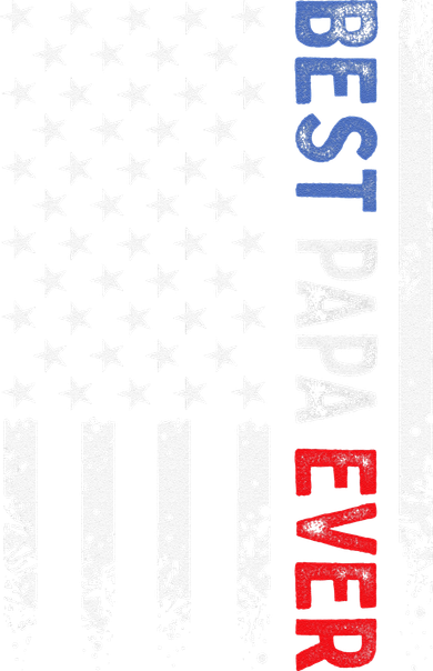 Father's Day Best Papa Ever With US American Flag Women's Hoodie