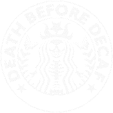 Funny Death Before Decaf Gift Cozy Coffee Lover Skeleton Kids Long Sleeve Shirt