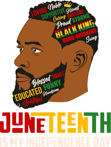 Father's Day Black King Juneteenth Is My Independence Day Kids Long Sleeve Shirt