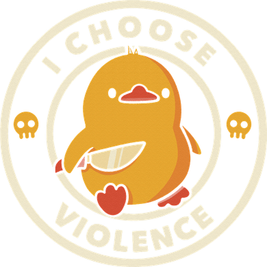 Funny Duck By Tobe Fonseca I Choose Violence Tank Top