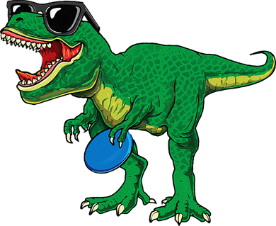 Frisbees Dino Cute T Rex Dinosaur Disc Golf Gift Ornament