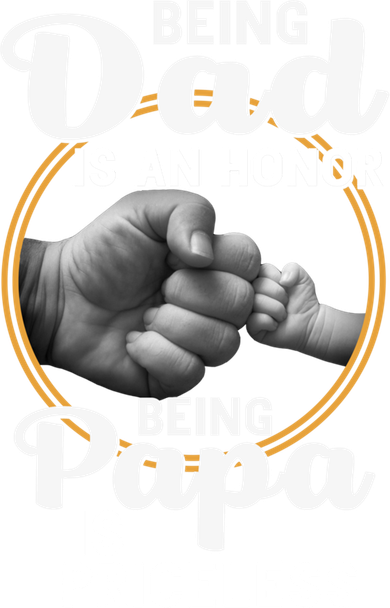 Funny Dad Cute Gift Being Dad Is An Honor Fathers Day Great Gift Kids T-Shirt
