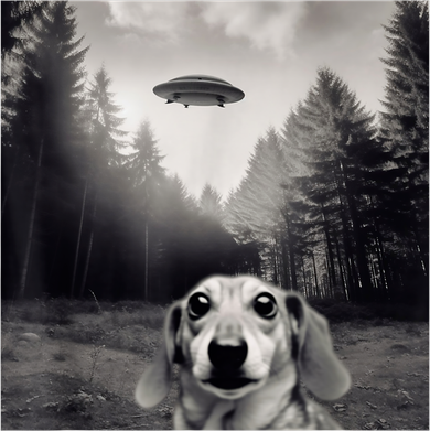 Funny Dachshund Dog Alien Ufo Gift Women's Long Sleeve Shirt