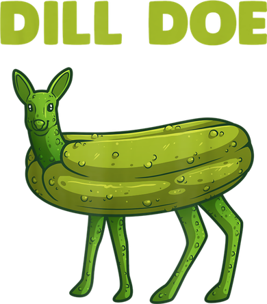 Funny Dill Doe Women Deer Green Dill Pickle Veggie Lover Baby Bodysuit