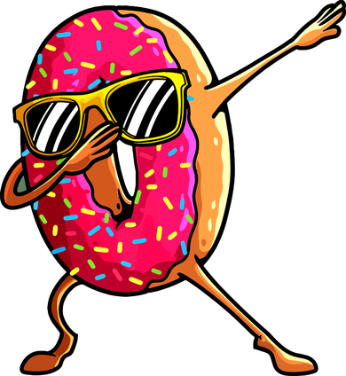 Funny Donut Designs For Boy Girl Hiphop Dabbing Donut Golf Towel