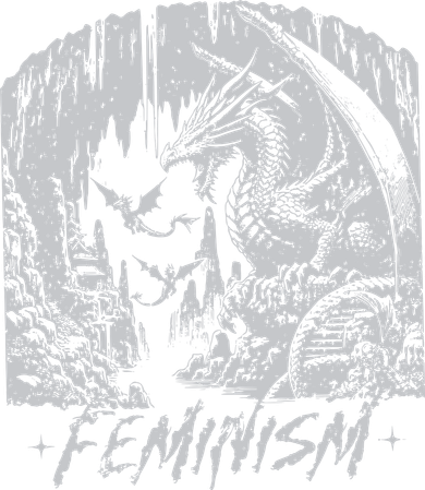 Feminism Dragon Fantasy Baby Bodysuit
