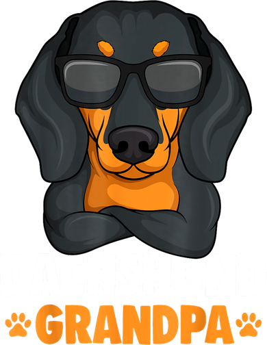 Funny Dachshund Grandpa Cute Weiner Dog Best Gift Women's T-Shirt