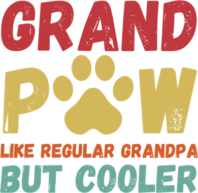 Fathers Day Gift Grandpaw Like Regular Grandpa But Cooler Cute Gift Doggie Tank