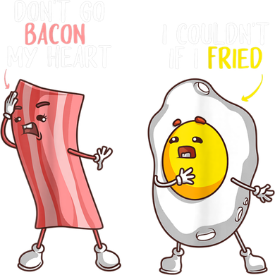 Funny Don't Go Bacon My Heart Cool Bacon And Egg Foodie Women's Dry Zone Grid Polo