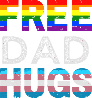 Free Dad Hugs Pride Month Proud Ally Kids Hoodie