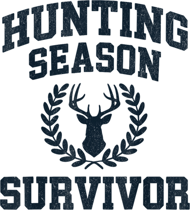 Funny Deer Hunting Season Survivor Vintage Kids T-Shirt