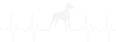 funny Doberman Heartbeat For Doberman Lover Kids Hoodie
