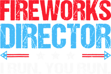 Fireworks Director I Run You Run Toddler Hoodie