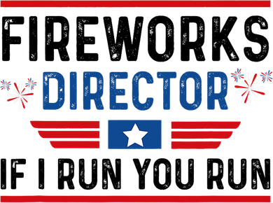 Fireworks Director If I Run You Run 4th Of July Kids Sweatshirt