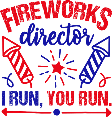 Fireworks Director I Run You Run 4th Of July Usa Tote Bag