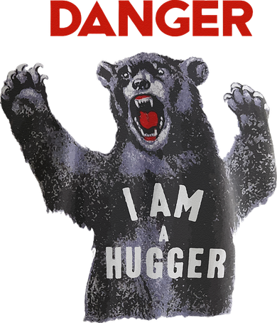 Funny Danger Im Hugger Bear Sun Nerd Geek Graphic Doggie Tank