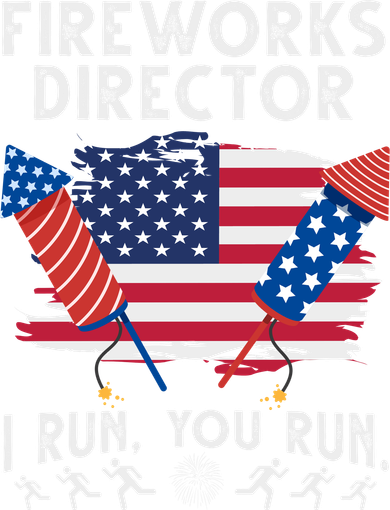 Fireworks Director I Run You Run 4th Of July Festive Beanie