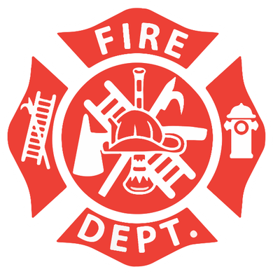 Fire Department Logo Uniform Fireman Symbol Firefighter Gear Baby Bodysuit