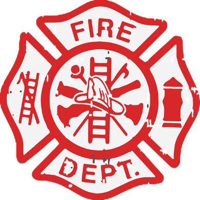 Fire Dept Logo Hero Halloween Firefighter Fireman Gift Ceramic Ornament