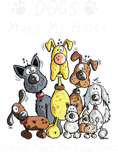 Funny Dogs Make Me Happy Humans Make My Head Hurt Funny Dog Lover Doggie Tank