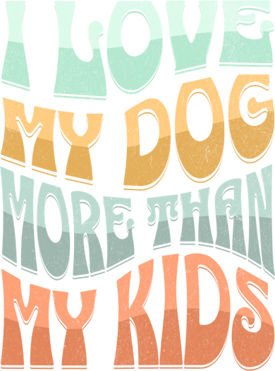 Funny Dog Owner I Love My Dog More Than My Retro Women's T-Shirt