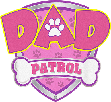 Funny Dad Patrol Dog Mom, Dad For Women Button