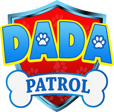 Funny DADA Patrol Dog Mom, Dad For Women Button