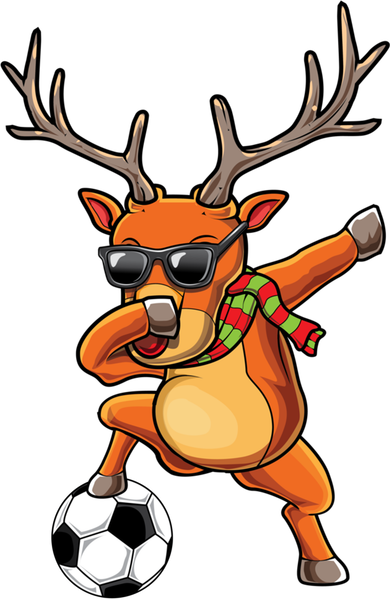 Funny Dabbing Reindeer Dab Christmas Soccer X Mas Funny Gift Doggie Tank