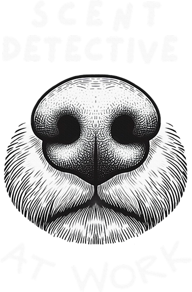 Fun Dog Scent Design Scent Detective At Work Women's Sweatshirt