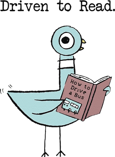 Funny Driven To Read Pigeon Library Reading Books Reader Funny Kids T-Shirt