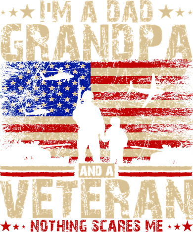 Father's Day  Veterans Day I'm A Dad Grandpa and A Veteran  Golf Towel