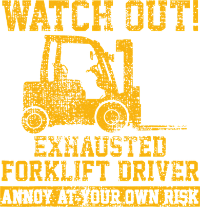 Forklift Driver Watch Out Gift Vintage Button