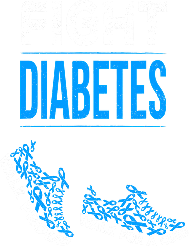 Fight Diabetes Walk For A Cure Awareness Ribbon T1D Type Toddler Hoodie