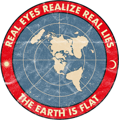 Flat Earth Conspiracy Theory Society The Earth Is Flat Lies Great Gift Coaster