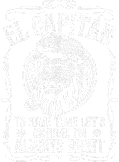 Funny El Capitan Is Always Right Pontoon Boat Captain Gift Toddler Long Sleeve